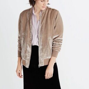 Madewell Velvet Bomber Jacket